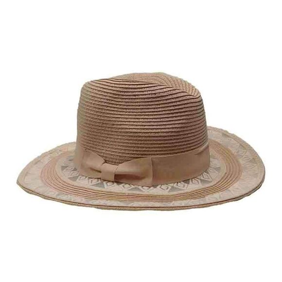 ✨2xHP✨Diamond Design Lace Brim Fedora✨ - Picture 1 of 2